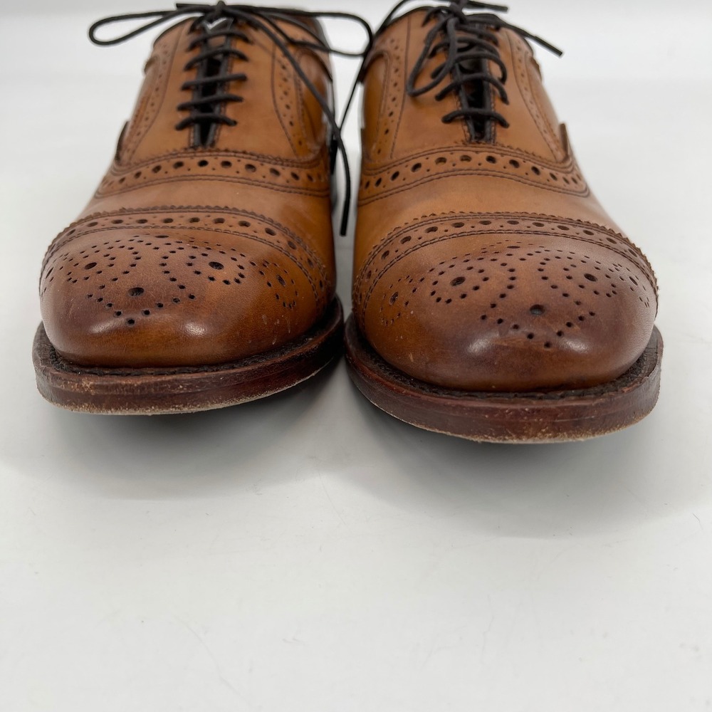 Allen Edmonds Oxfords Strand Cap Toe Wingtip Brogue Leather Dress Shoes 8.5 D - Picture 3 of 9
